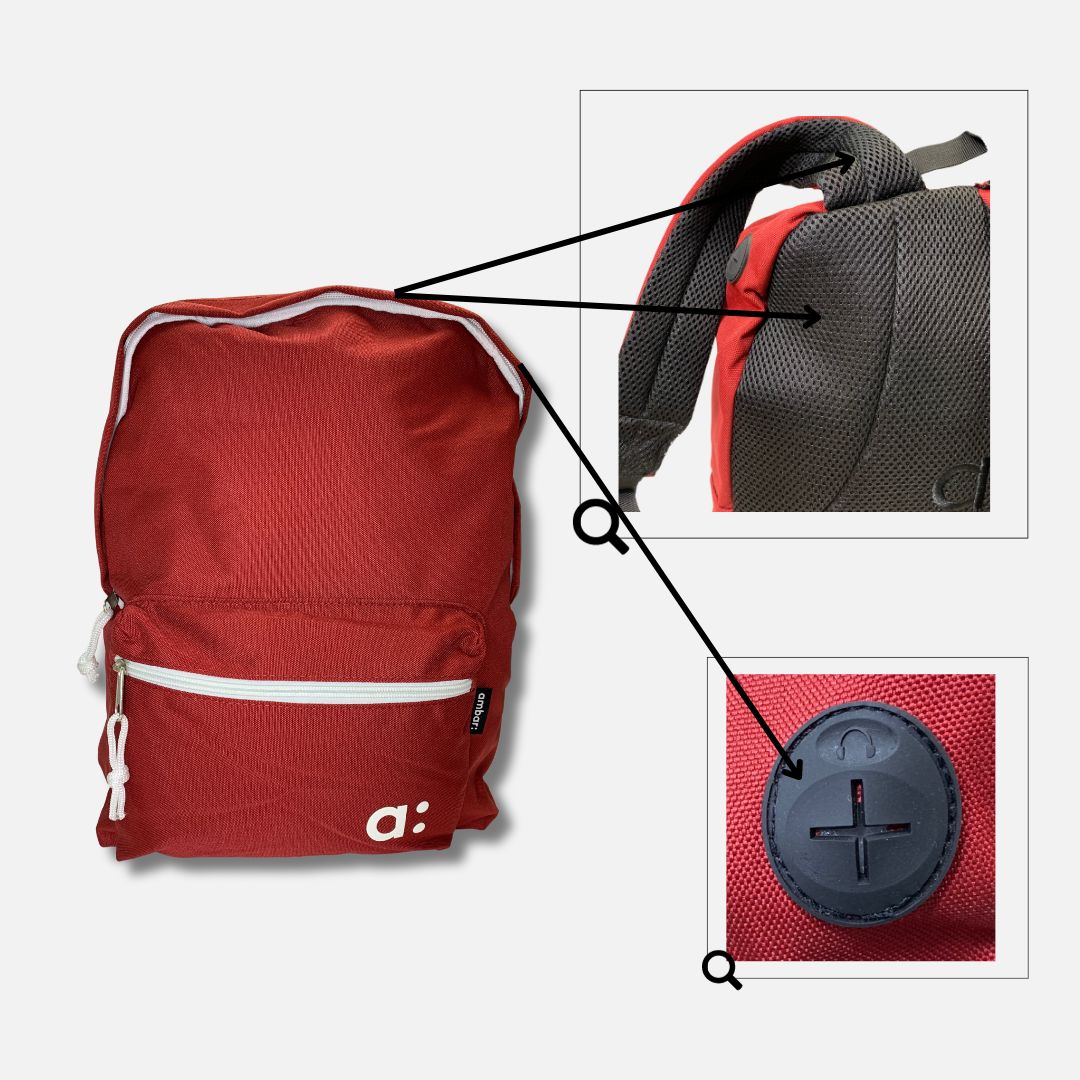 Mochila de Tecido Ambar Vinho