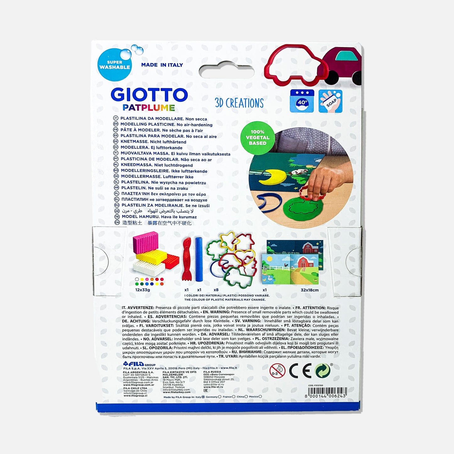 Plasticina Giotto Patplume 3D Creations