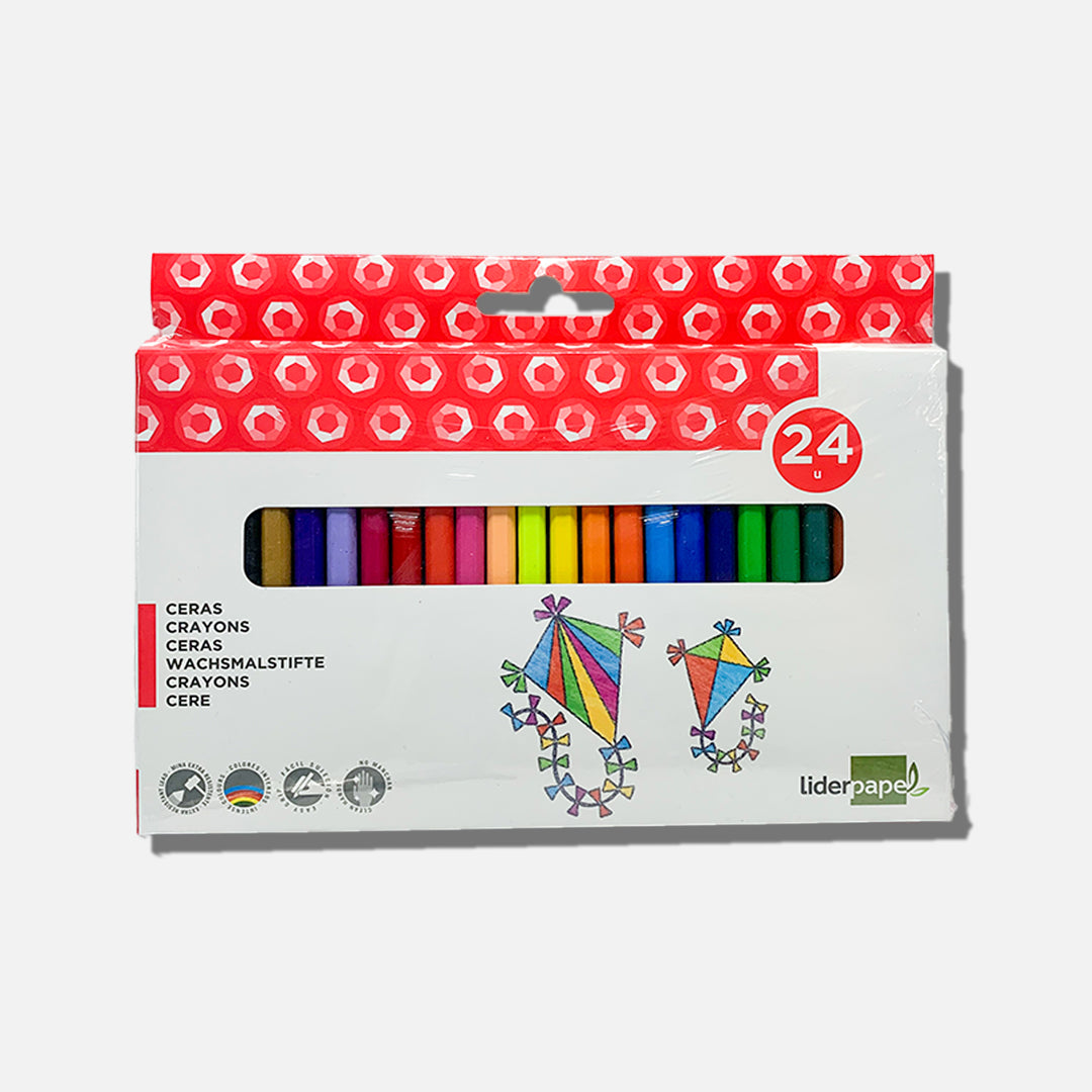 Lápis de Cera Liderpapel Cx. 24un