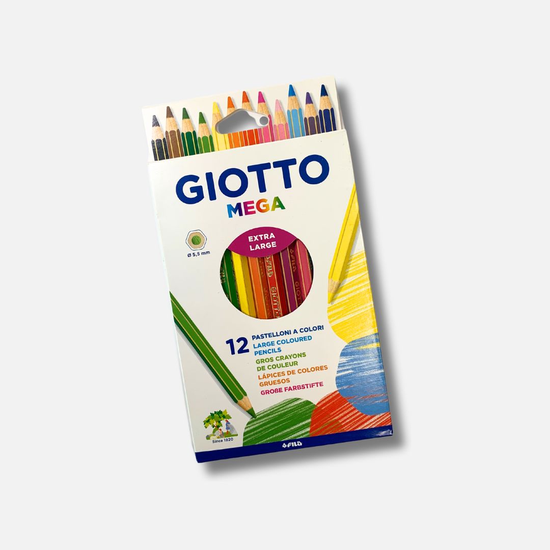 Lápis de Cor Jumbo Giotto 18cm - Mega