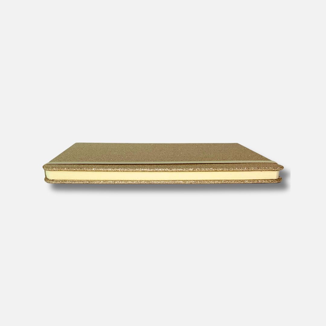 Bloco de Notas Pautado A5 - Capa com Glitter