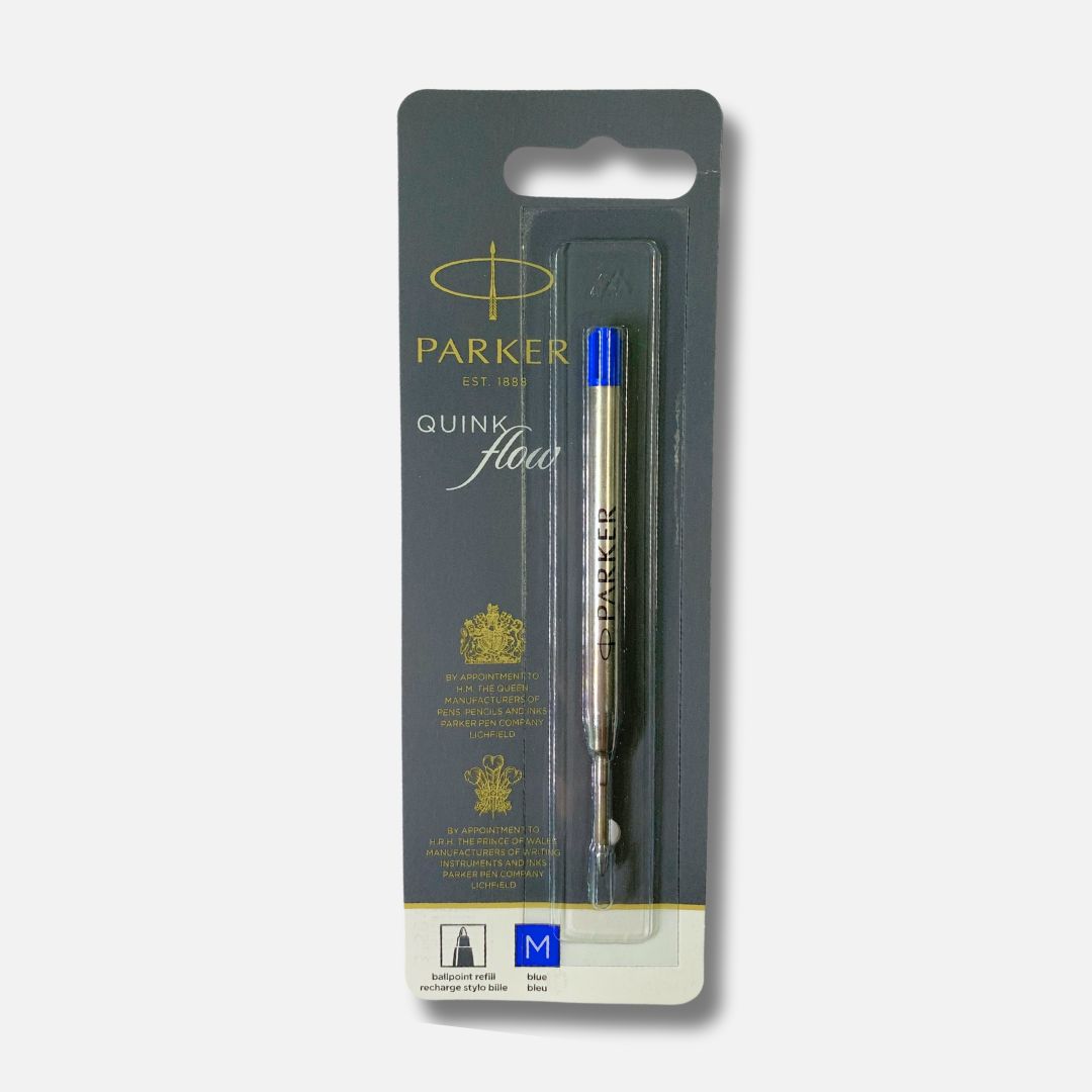 Carga Esferográfica Parker Quink Flow 1mm Azul Cód 909480
