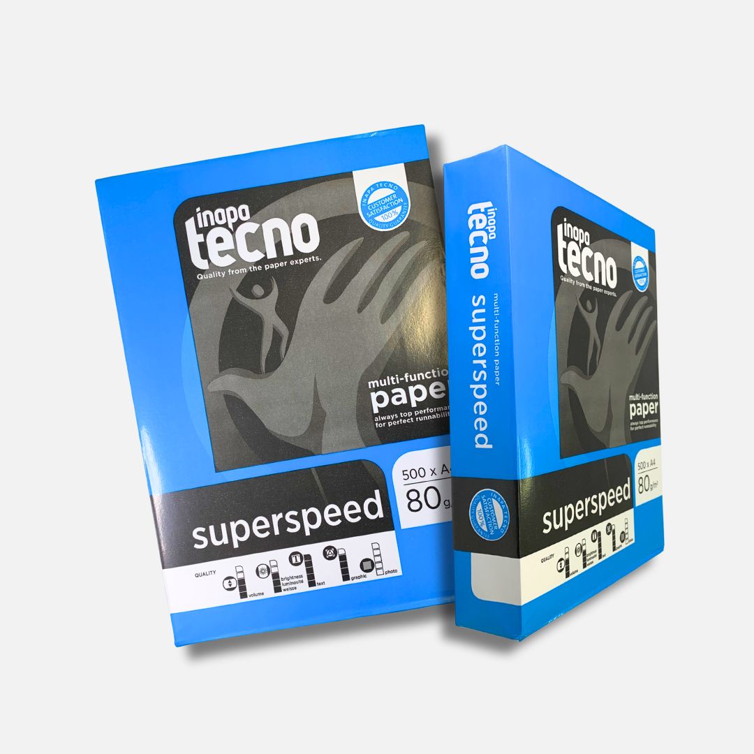 Papel Fotocópia Inapa Tecno Superspeed A4 80 g/m² - Resma 500 Folhas