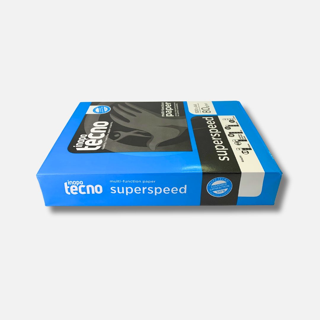Papel Fotocópia Inapa Tecno Superspeed A4 80 g/m² - Resma 500 Folhas