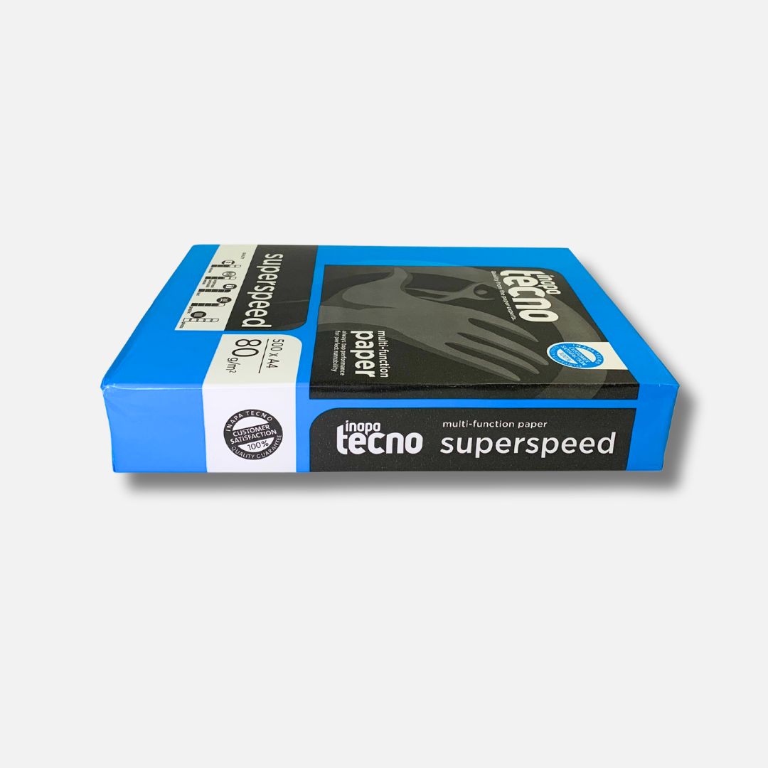 Papel Fotocópia Inapa Tecno Superspeed A4 80 g/m² - Resma 500 Folhas