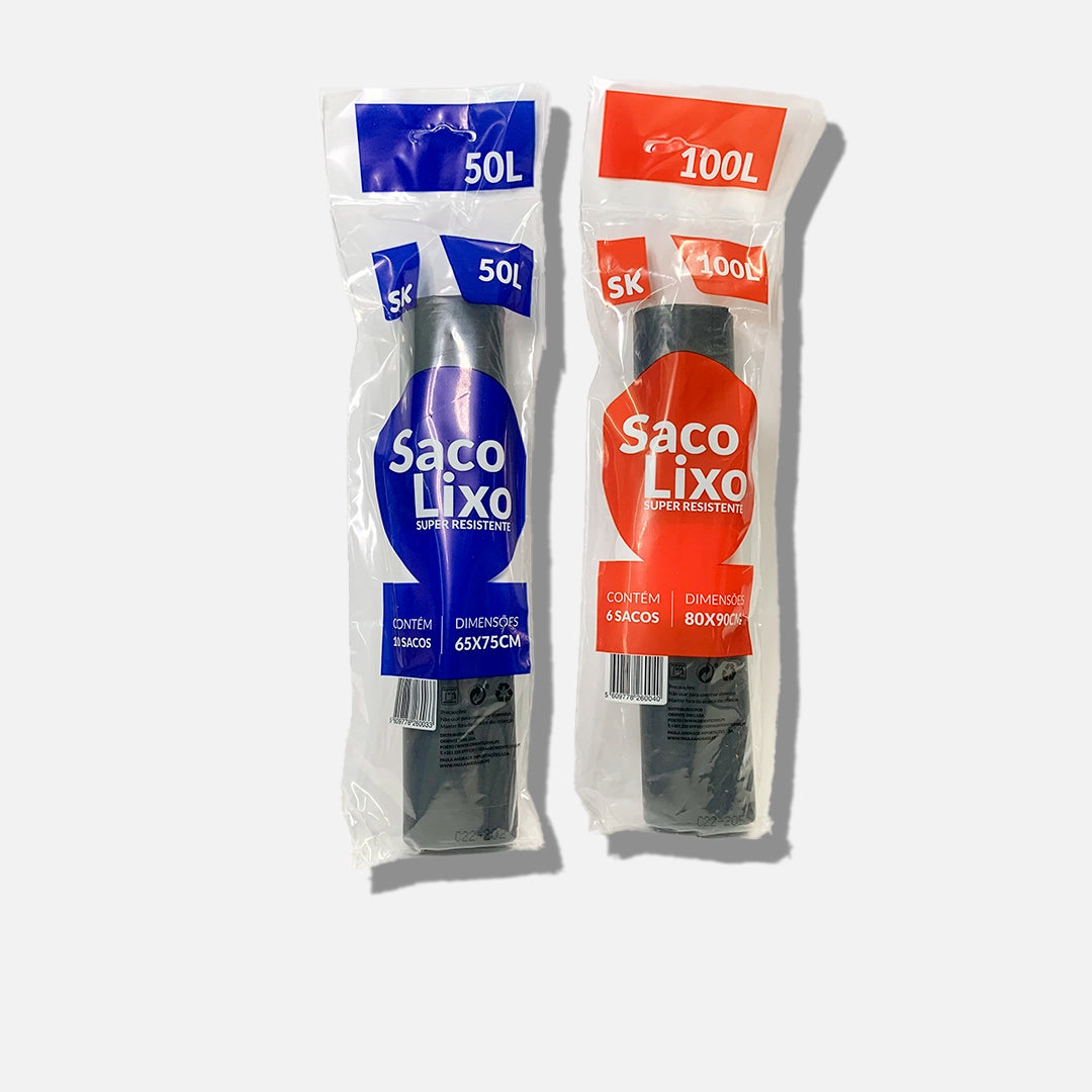 Sacos de Lixo Preto 50l/100l