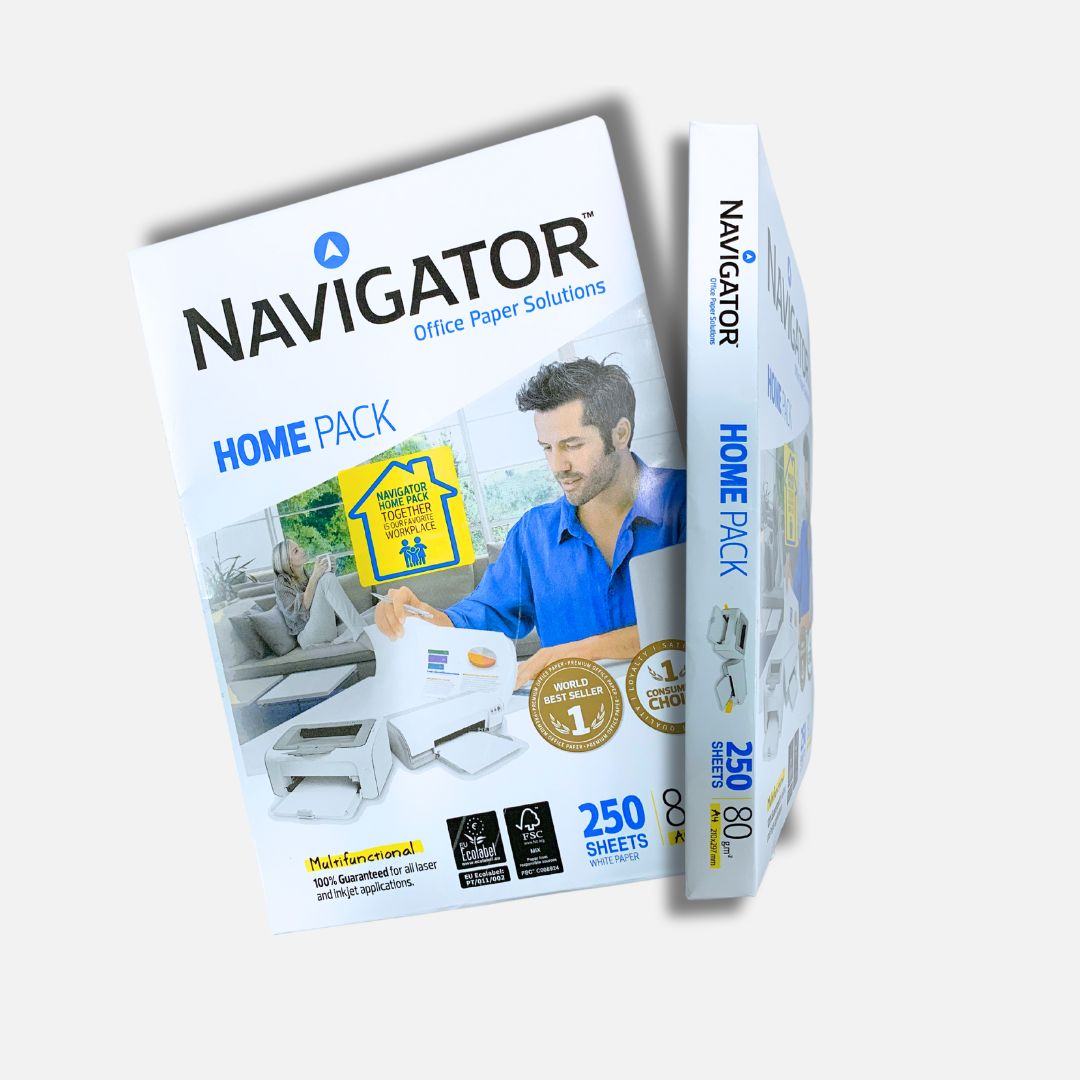 Papel Fotocópia Navigator A4 80g/m² Home Pack - Resma 250 Folhas