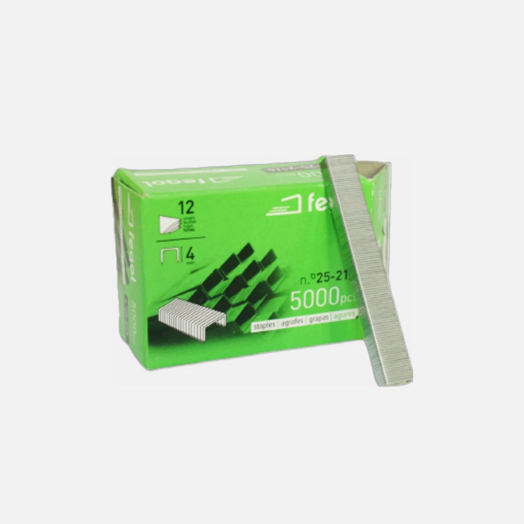 Agrafos Fegol nº 25-21/4 - Caixa com 5000 Unidades