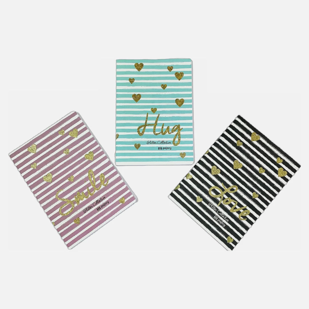 Cadernos Agrafados A5 Pajory Glitter Collection