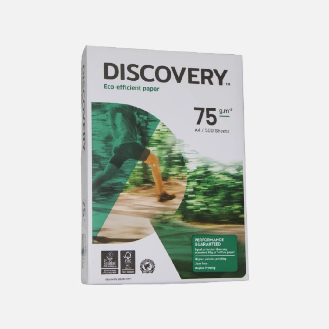 Papel Fotocópia Discovery A4 75 g/m² - Resma 500 Folhas