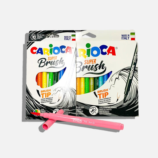 Marcadores Feltro Carioca Super Brush - Ponta Pincel