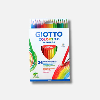 Lápis de Cor Longos Giotto Colors 3.0 Caixa c/ 36 Cores - Acquarell