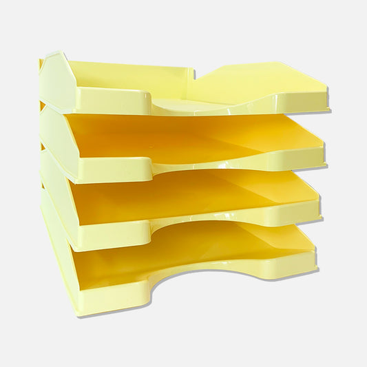 Tabuleiro Secretária Simples Amarelo Pastel Opaco