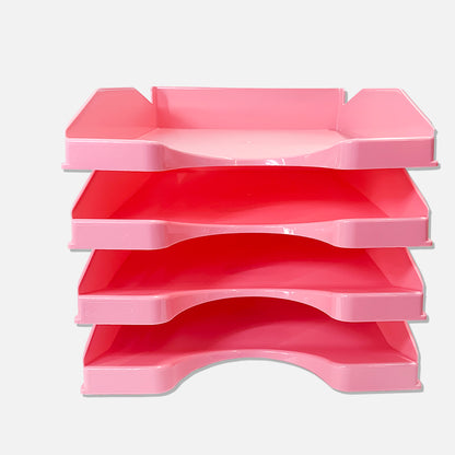 Tabuleiro Secretária Simples Rosa Pastel Opaco