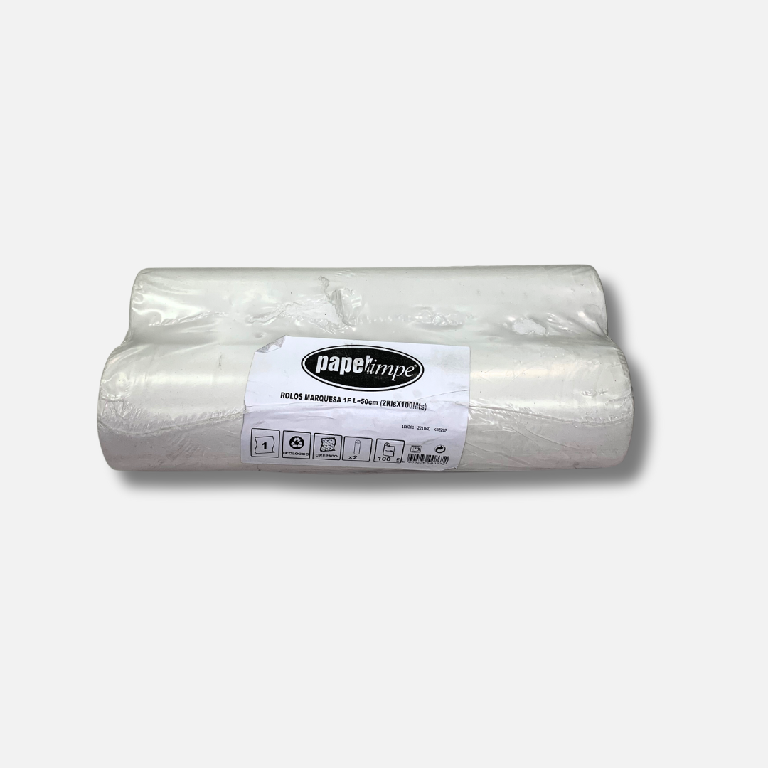 Rolos Papel Marquesa Crepado 50x100mts Pack c/ 2