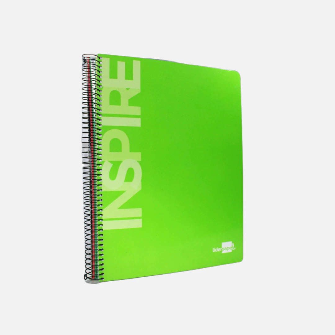 Caderno Espiral A4 Inspire Quadriculado  LiderPapel