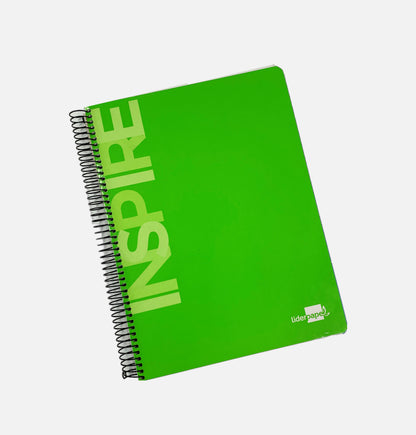 Caderno Espiral A4 Inspire Quadriculado  LiderPapel