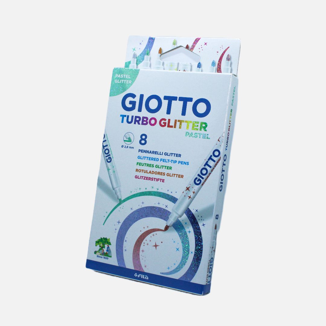 Marcadores de Feltro Giotto 8 un. - Turbo Glitter Pastel