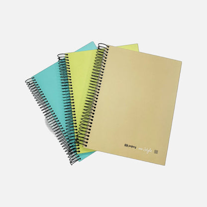 Caderno Capa Dura Quadriculado Pajory Neo Style - 120 folhas 80g/m²