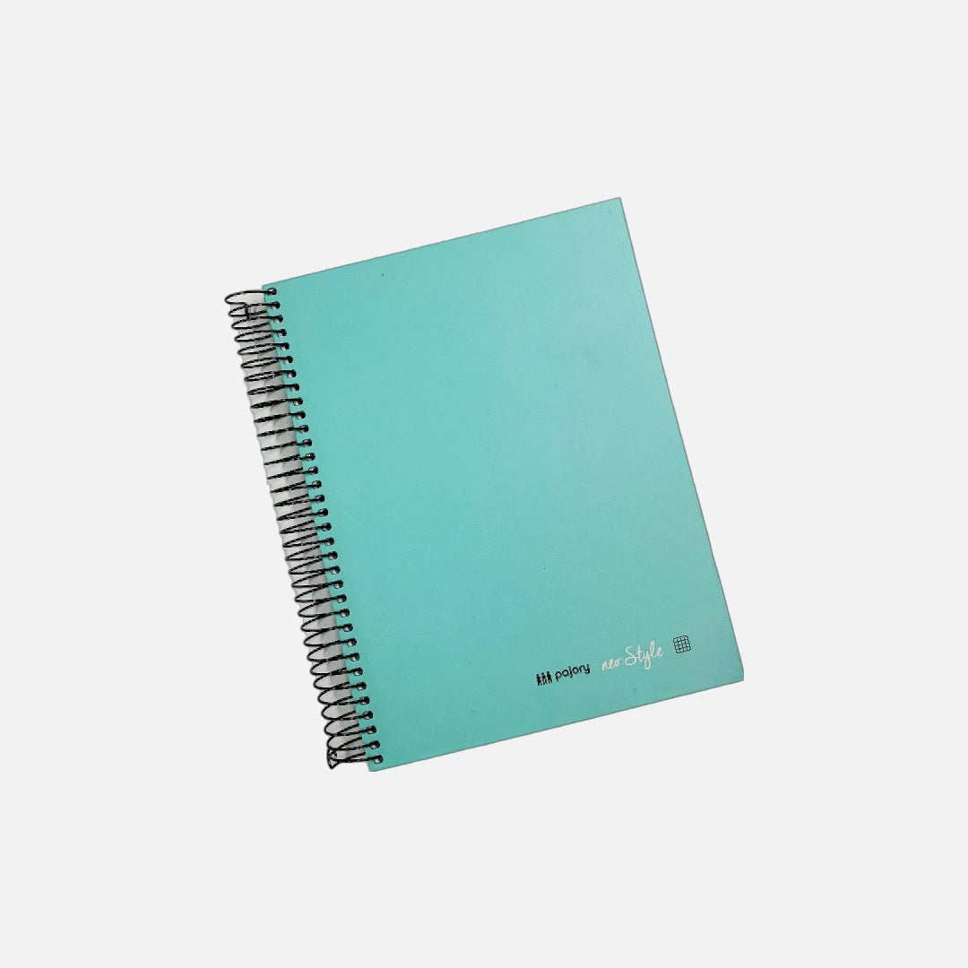 Caderno Capa Dura Quadriculado Pajory Neo Style - 120 folhas 80g/m²