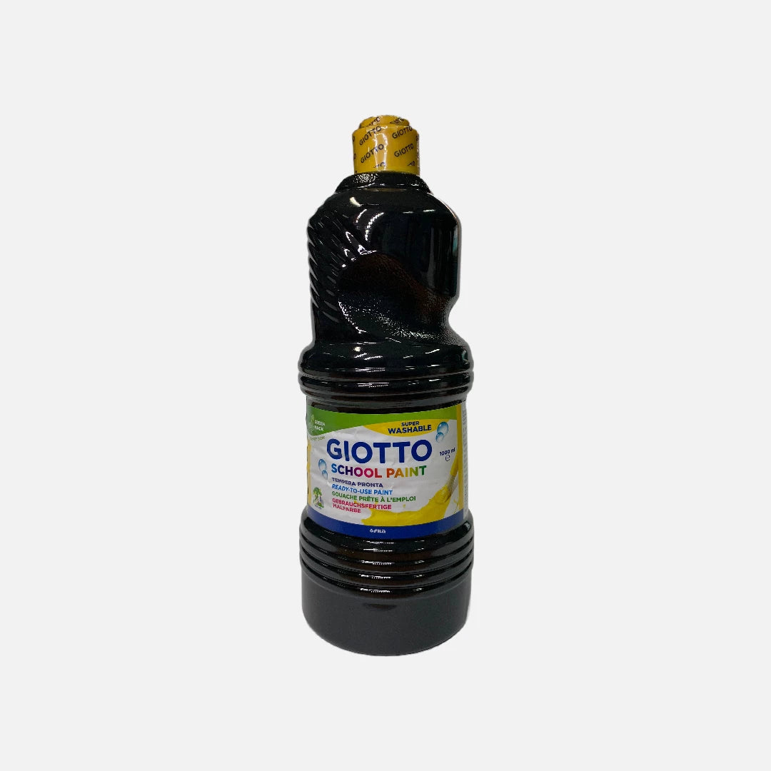 Guache Giotto Escolar Preto - School Paint 1000ml