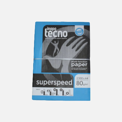 Papel Fotocópia  Inapa Tecno Superspeed A4 80 g/m²  - Resma 500 Folhas